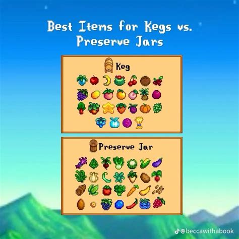 keg stardew|stardew keg vs preserve.